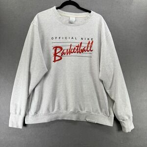 NIKE Dri-Fit Sweatshirt Size XL Gray Dri-Fit Standard Issue Basketball‎ DA6741